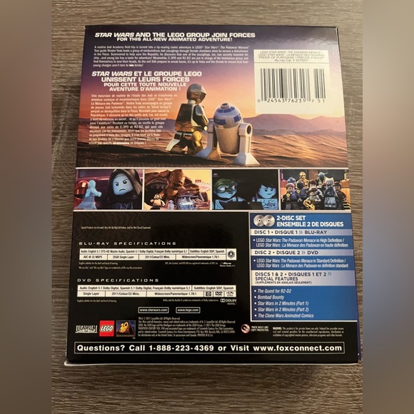 📀 3/$15 or 4/$20 📀 LEGO Star Wars The Padawan Menace Bluray - Picture 2 of 3